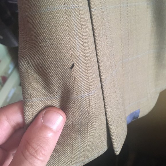 Used Tommy Hilfiger Mens Blazer Biege Size 38 - Picture 7 of 9